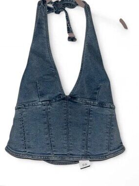 Garage Denim Halter Top